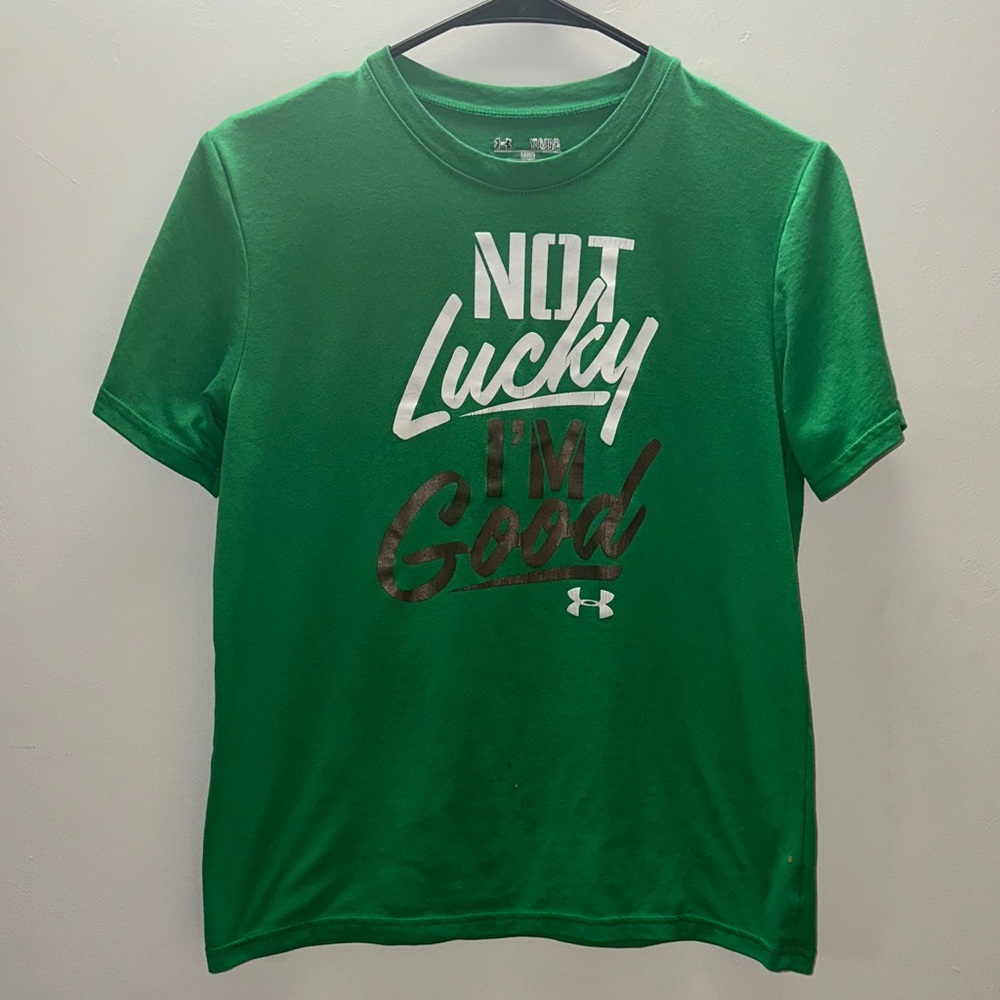 Under Armour Green Loose Fit Shirt Boys